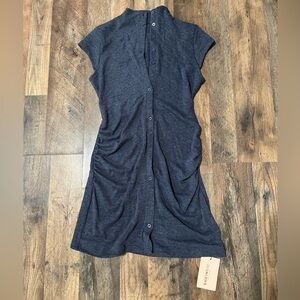 SHEIN Dark Blue Midi Dress